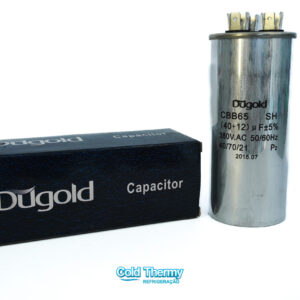 Capacitor Duplo Dugold 40+12 µF (uF) para Ar-Condicionado – 380V / 440V – ±5%