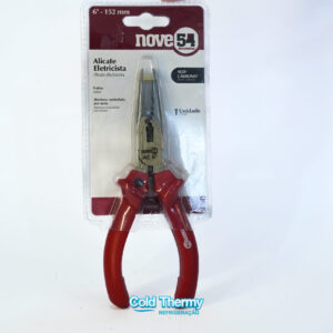 Alicate de Bico Meia-Cana Nove54 – 6" em Aço Carbono com Isolação
