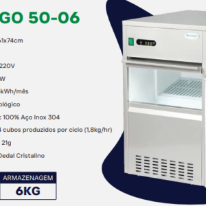 Máquina de Gelo Chicago 50-06