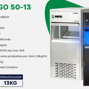 Máquina de Gelo Chicago 50-13