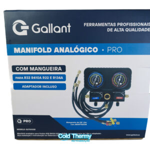 Manifold Analógico Gallant PRO com Mangueiras e Adaptador
