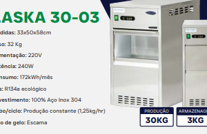 Máquina de Gelo Alaska 30-03