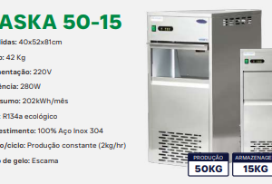 Máquina de Gelo Alaska 50-15