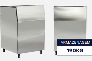 Reservatório de Gelo Iglu 190kg – Hexport (Aço Inox 304)